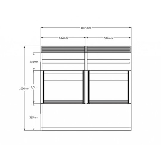 Studiodesk QUINTAV 70s White