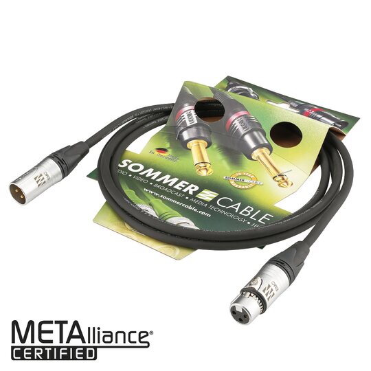 Sommercable Mikrofon Referenzkabel EMC-QUAD EGB1 4 x 0,14mm XLR / XLR Neutrik 1,50m